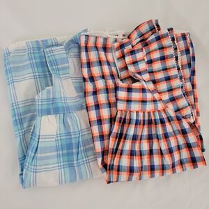 2 Girls Size 4/5 Plaid Checkered Dresses